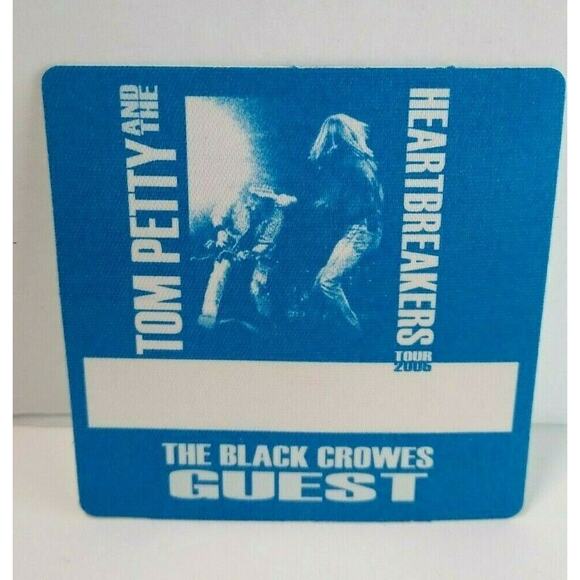 Tom Petty And The Heartbreakers Backstage Pass Original Black Crowes 2005 Blue - Picture 1 of 2